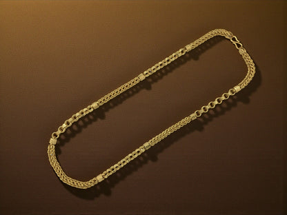 ORION ROYAL MESH FORMING GOLD 20 INCH MEN'S CHAIN