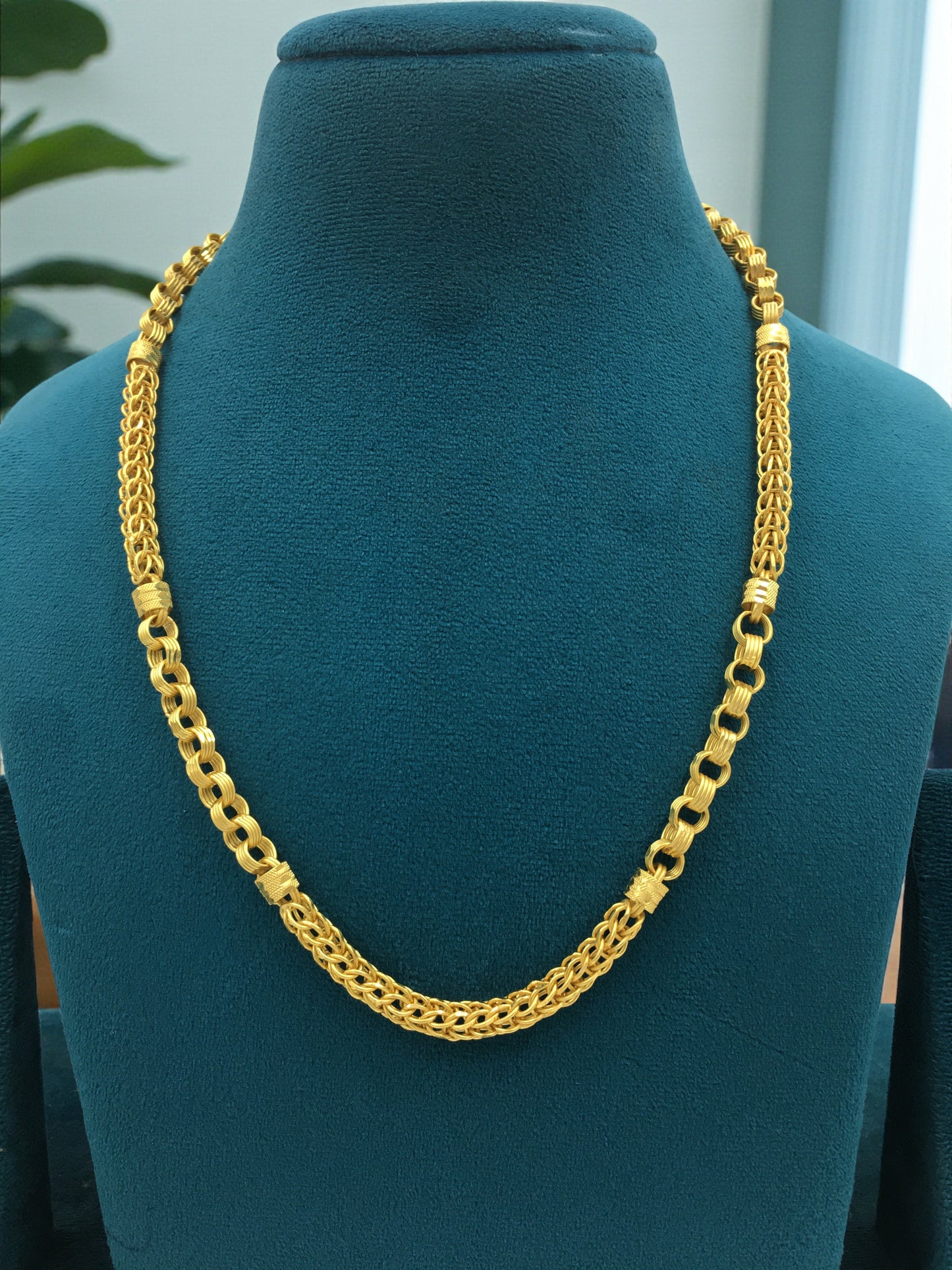 ORION ROYAL MESH FORMING GOLD 20 INCH MEN'S CHAIN