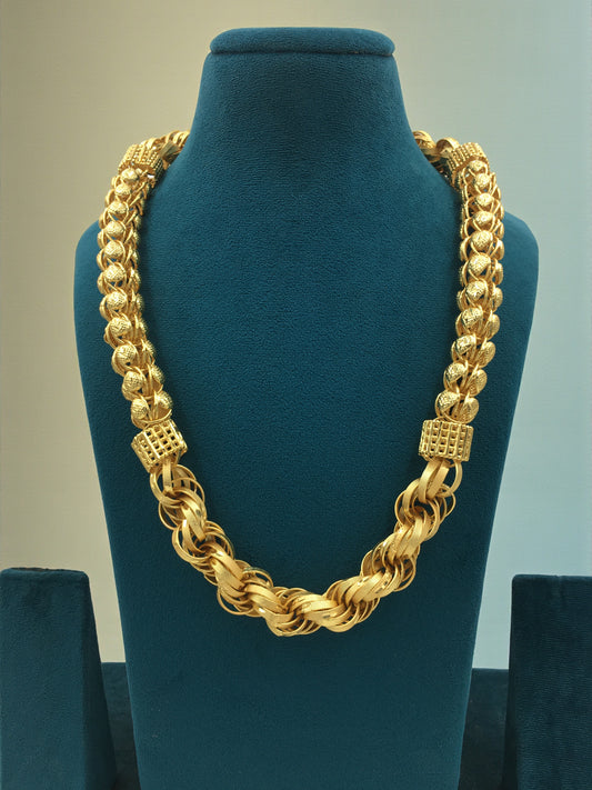 ROYAL MAHARAJA GRAND GOLD 22 INCH MEN'S CHAIN