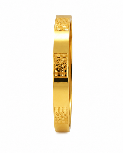 OM SYMBOL MICRO GOLD MEN’S KADA