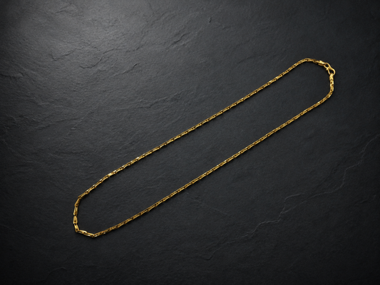 VEER VAJRA MICRO GOLD PLATED GOLD CHAIN FOR MEN | PREMIUM BRASS MEN'S CHAIN