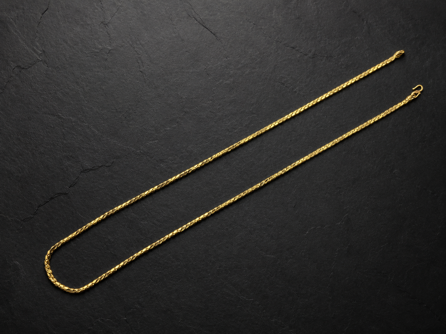 AURIC RUDRA MICRO GOLD PLATED GOLD CHAIN FOR MEN | PREMIUM BRASS MEN'S CHAIN