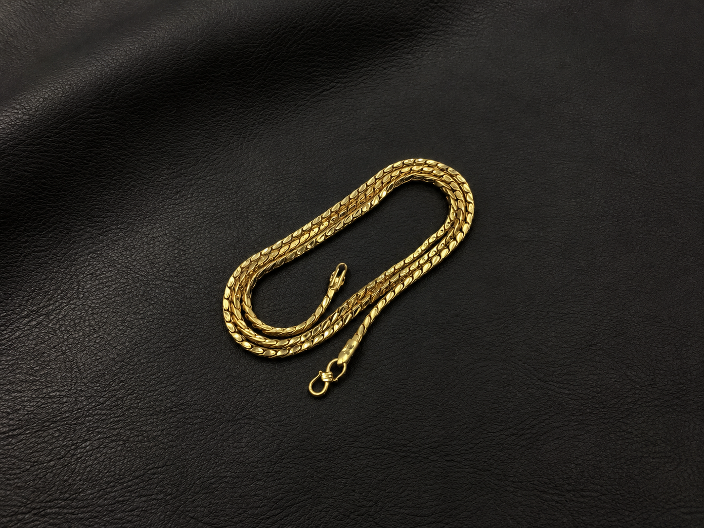 AURIC NAKSH MICRO GOLD PLATED GOLD CHAIN FOR MEN | PREMIUM BRASS MEN'S CHAIN
