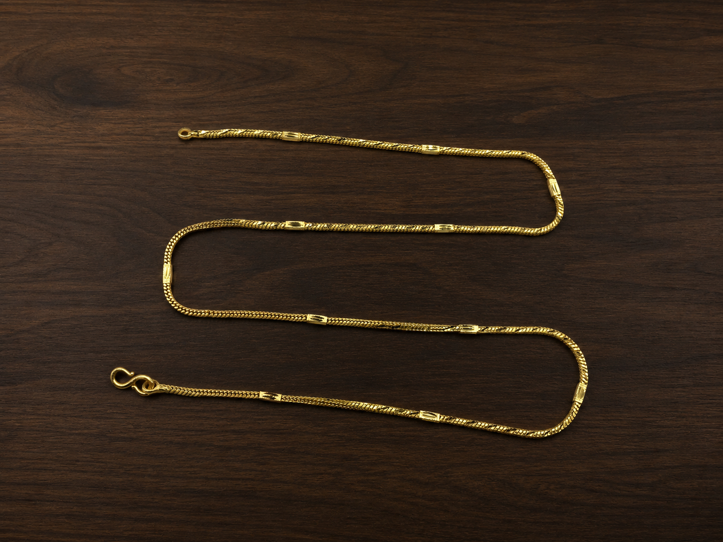 AURIC LINEA MICRO GOLD PLATED GOLD CHAIN FOR MEN | PREMIUM BRASS MEN'S CHAIN
