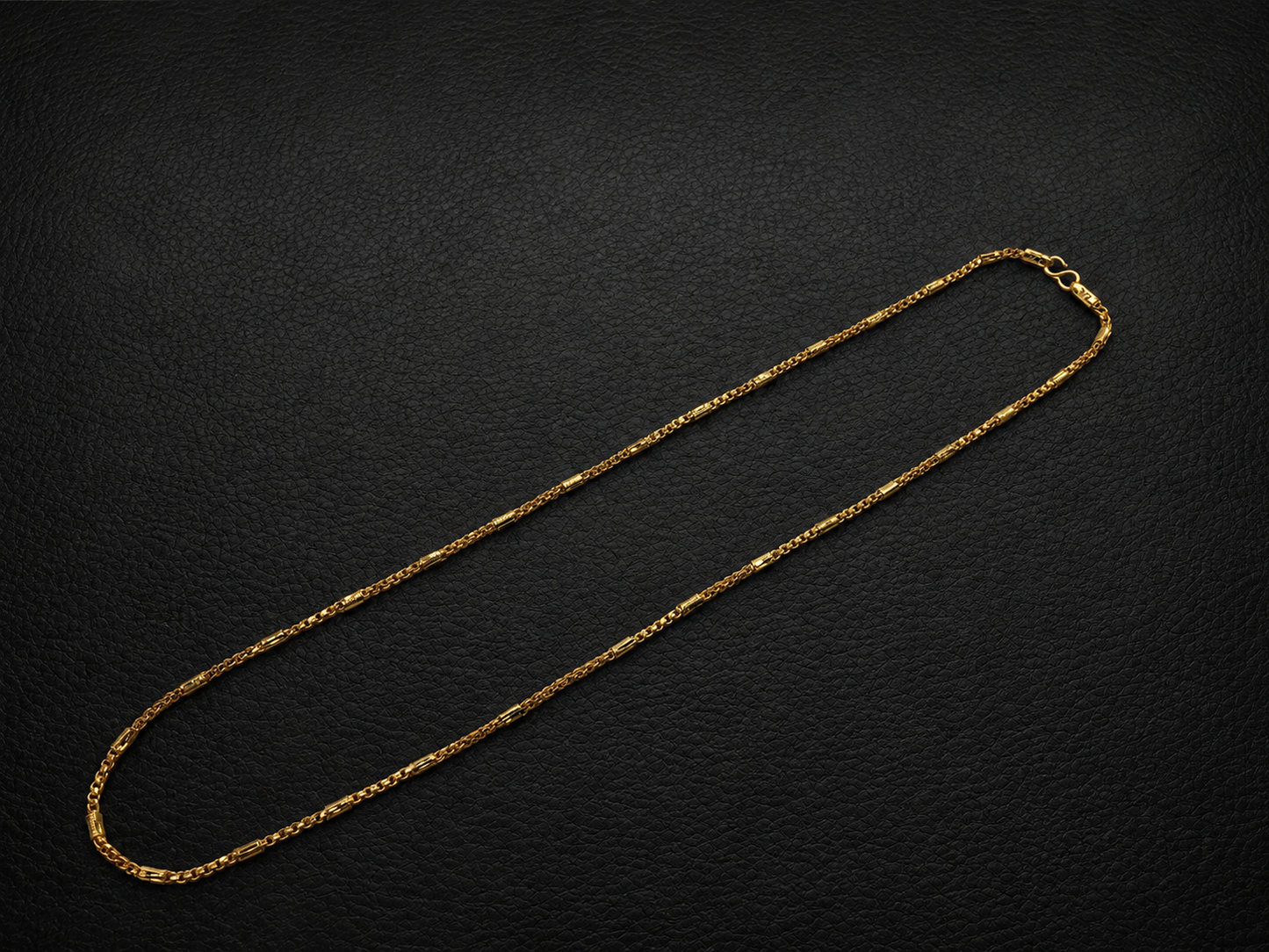 AURIC BOX LINK MICRO GOLD PLATED GOLD CHAIN FOR MEN | PREMIUM BRASS BOX CHAIN