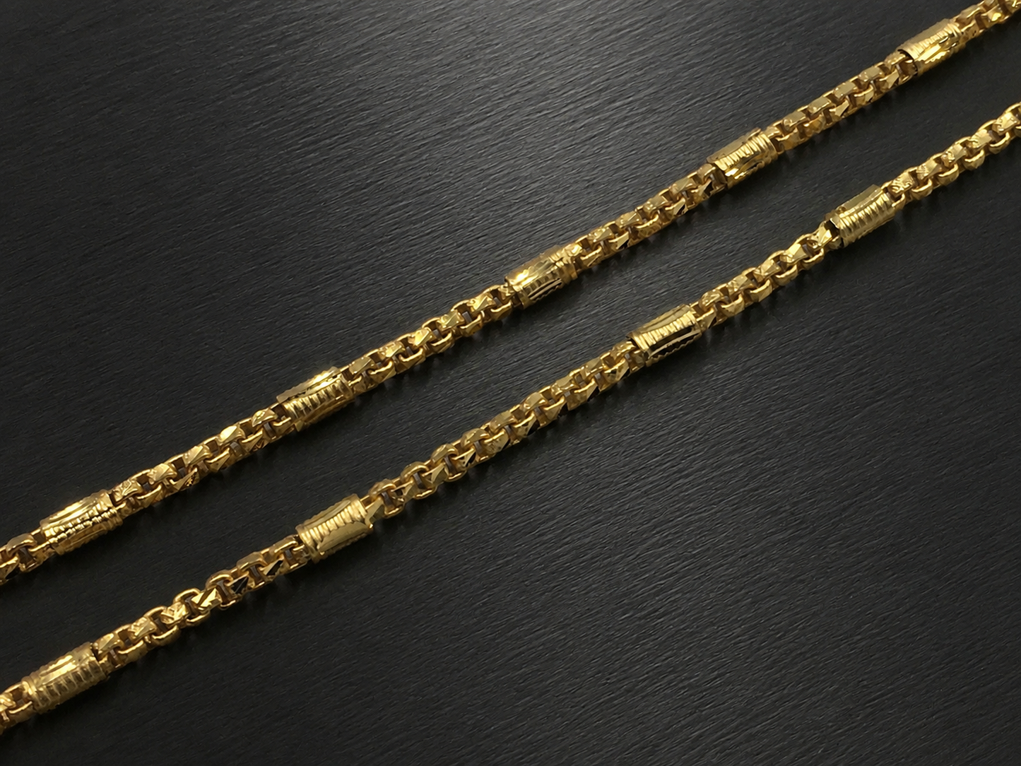 AURIC BOX LINK MICRO GOLD PLATED GOLD CHAIN FOR MEN | PREMIUM BRASS BOX CHAIN