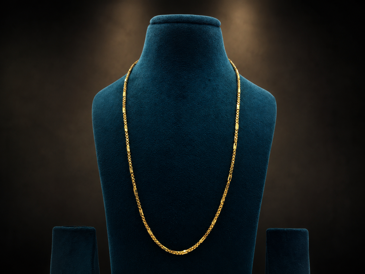 AURIC BOX LINK MICRO GOLD PLATED GOLD CHAIN FOR MEN | PREMIUM BRASS BOX CHAIN