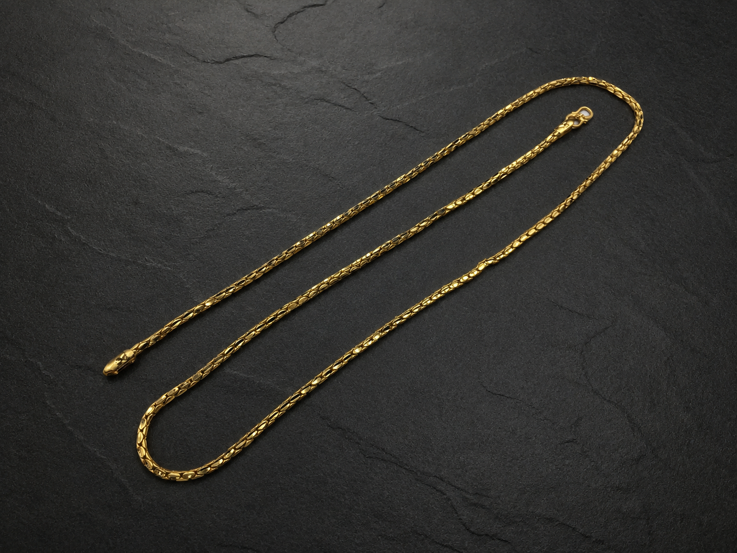 ELITE OVAL LINK MICRO GOLD PLATED GOLD CHAIN FOR MEN | PREMIUM BRASS OVAL LINK CHAIN