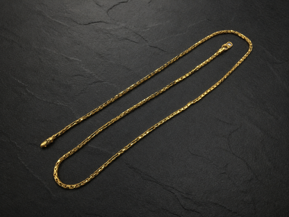 ELITE OVAL LINK MICRO GOLD PLATED GOLD CHAIN FOR MEN | PREMIUM BRASS OVAL LINK CHAIN