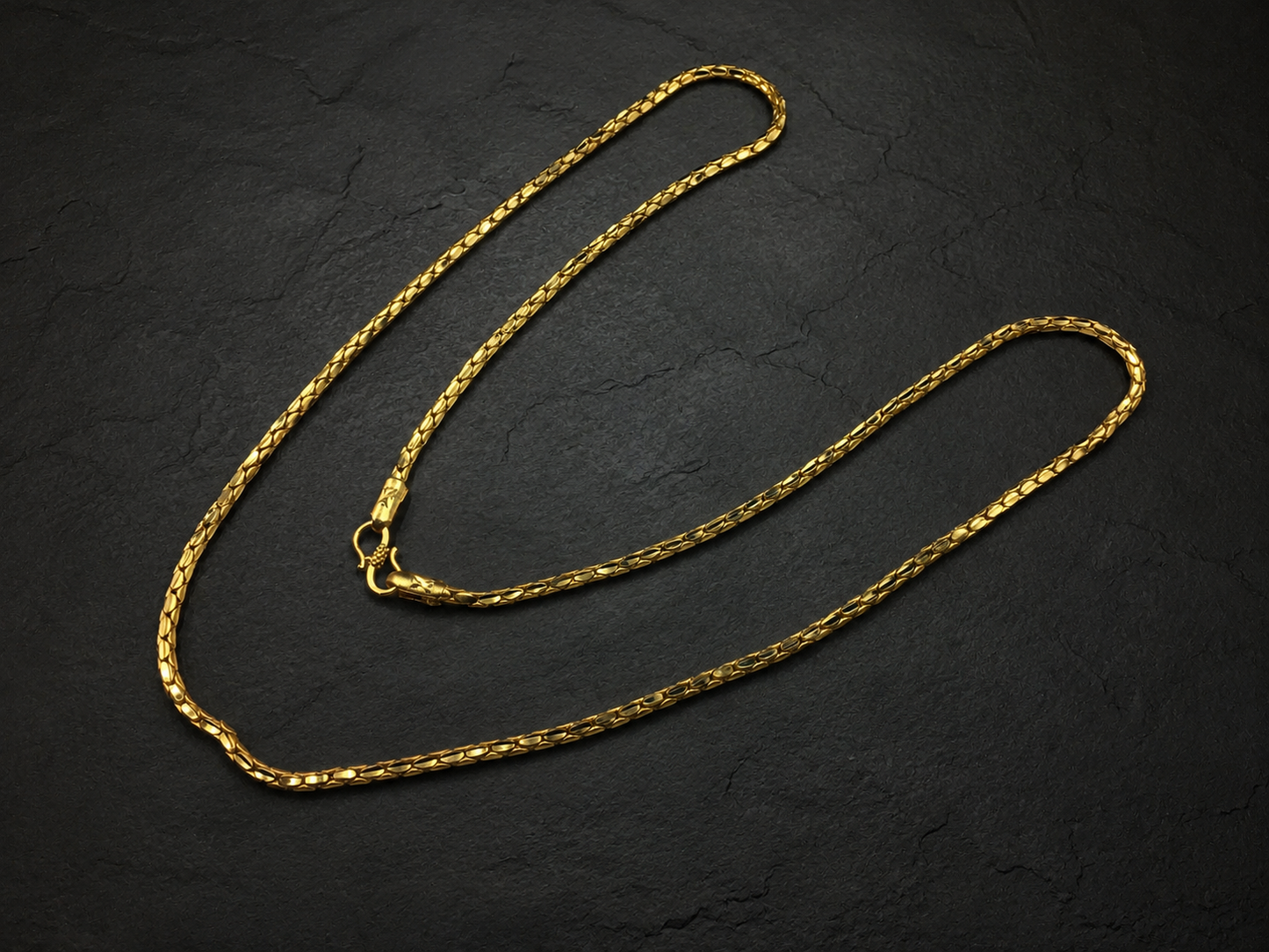 ELITE OVAL LINK MICRO GOLD PLATED GOLD CHAIN FOR MEN | PREMIUM BRASS OVAL LINK CHAIN