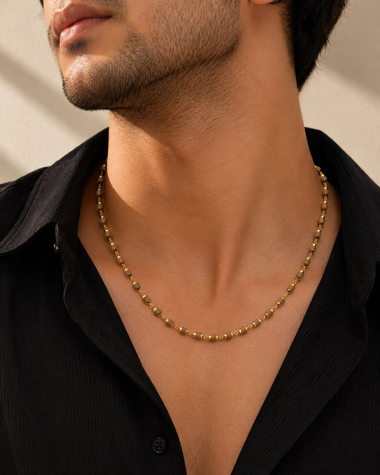 DIVINE TULSI MICRO GOLD PLATED MALA FOR MEN & WOMEN