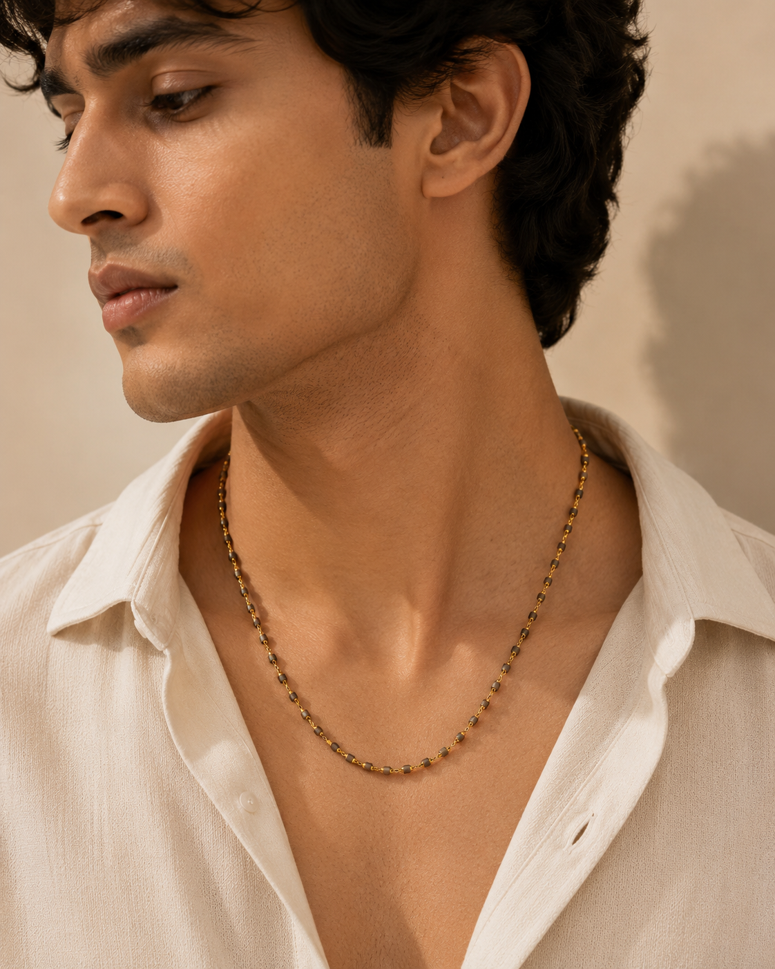 DIVINE TULSI MICRO GOLD PLATED MALA FOR MEN & WOMEN