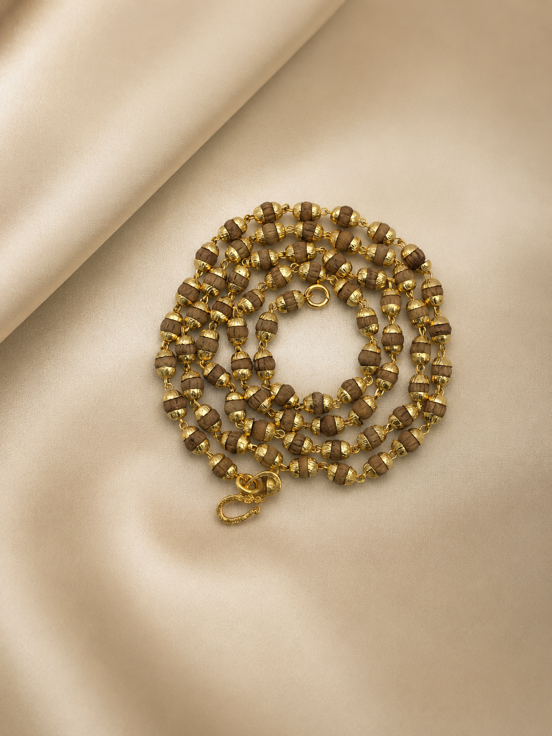 DIVINE TULSI MICRO GOLD PLATED MALA FOR MEN & WOMEN