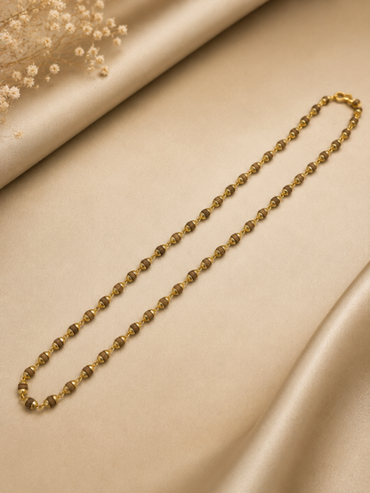 DIVINE TULSI MICRO GOLD PLATED MALA FOR MEN & WOMEN