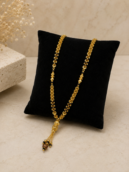 SAUBHAGYA VALLI MICRO GOLD PLATED MANGALSUTRA FOR WOMEN | TRADITIONAL GOLD FINISH MANGALSUTRA