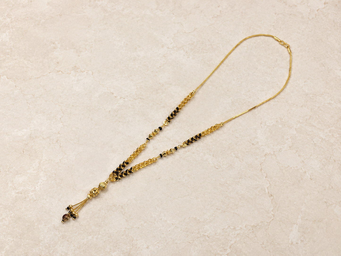 SAUBHAGYA VALLI MICRO GOLD PLATED MANGALSUTRA FOR WOMEN | TRADITIONAL GOLD FINISH MANGALSUTRA