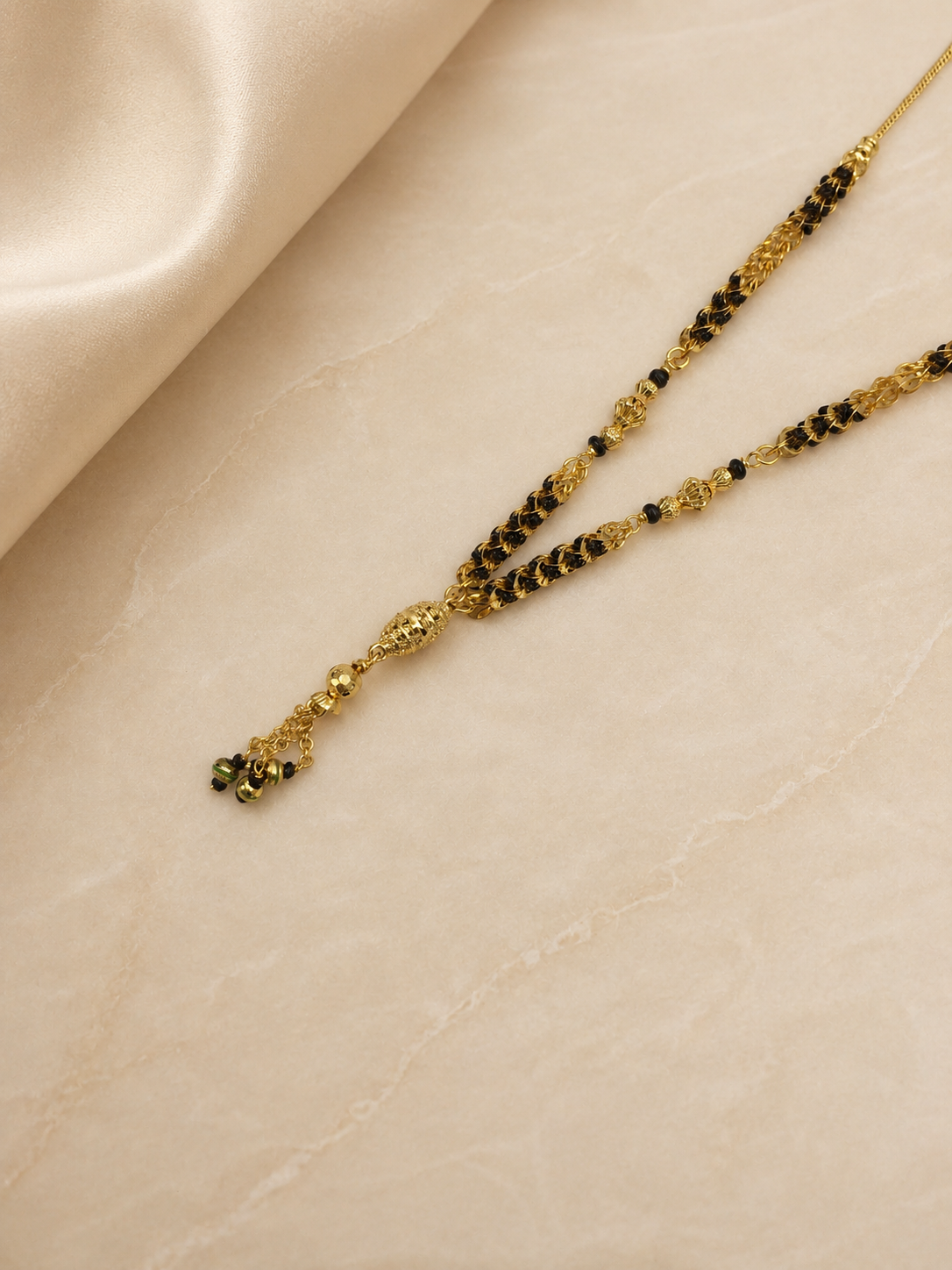MANGALYA TARINI MICRO GOLD PLATED MANGALSUTRA FOR WOMEN | TRADITIONAL GOLD FINISH MANGALSUTRA