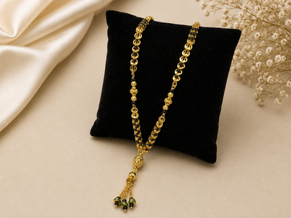 MANGALYA TARINI MICRO GOLD PLATED MANGALSUTRA FOR WOMEN | TRADITIONAL GOLD FINISH MANGALSUTRA