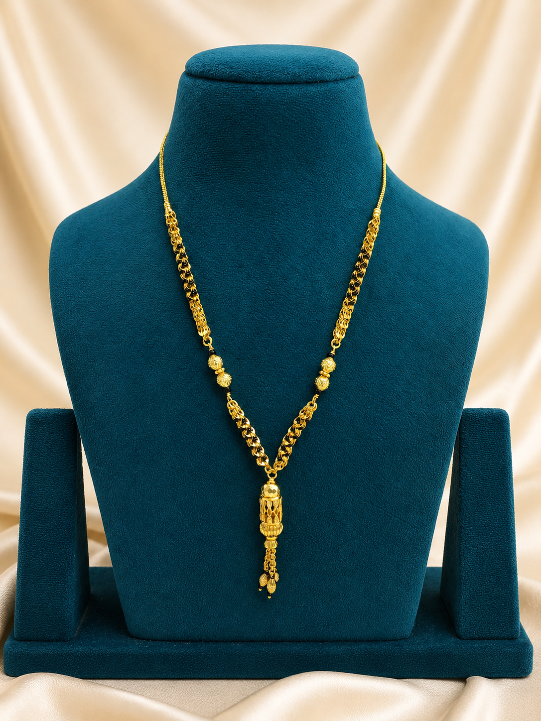 MANGALYA KALASH MICRO GOLD PLATED MANGALSUTRA FOR WOMEN | TRADITIONAL GOLD FINISH MANGALSUTRA