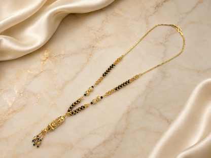 MANGALYA KALASH MICRO GOLD PLATED MANGALSUTRA FOR WOMEN | TRADITIONAL GOLD FINISH MANGALSUTRA