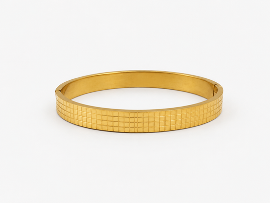 MICRO GOLD GRID TEXTURE MEN’S KADA