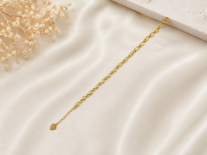 HEARTFALL GOLD BRACELET FOR WOMEN