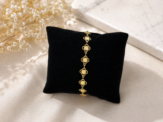 CLOVER BLOOM GOLD BRACELET FOR WOMEN