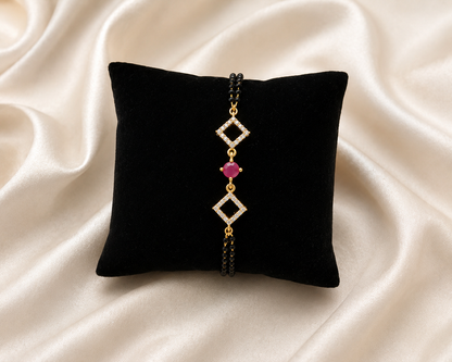 RUBY DIAMOND GLOW MANGALSUTRA BRACELET