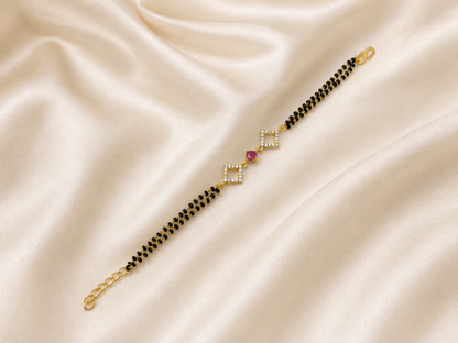 RUBY DIAMOND GLOW MANGALSUTRA BRACELET