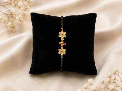 RUBY BLOSSOM MANGALSUTRA BRACELET