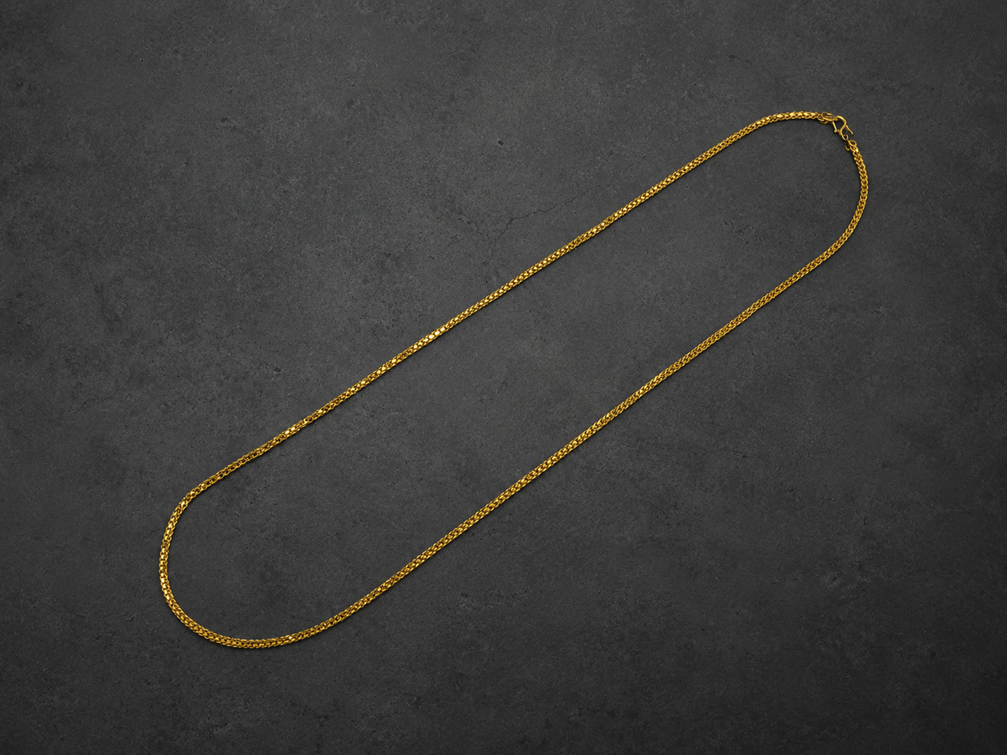 AURORA ROPE MICRO GOLD PLATED CHAIN FOR MEN | PREMIUM BRASS ROPE CHAIN