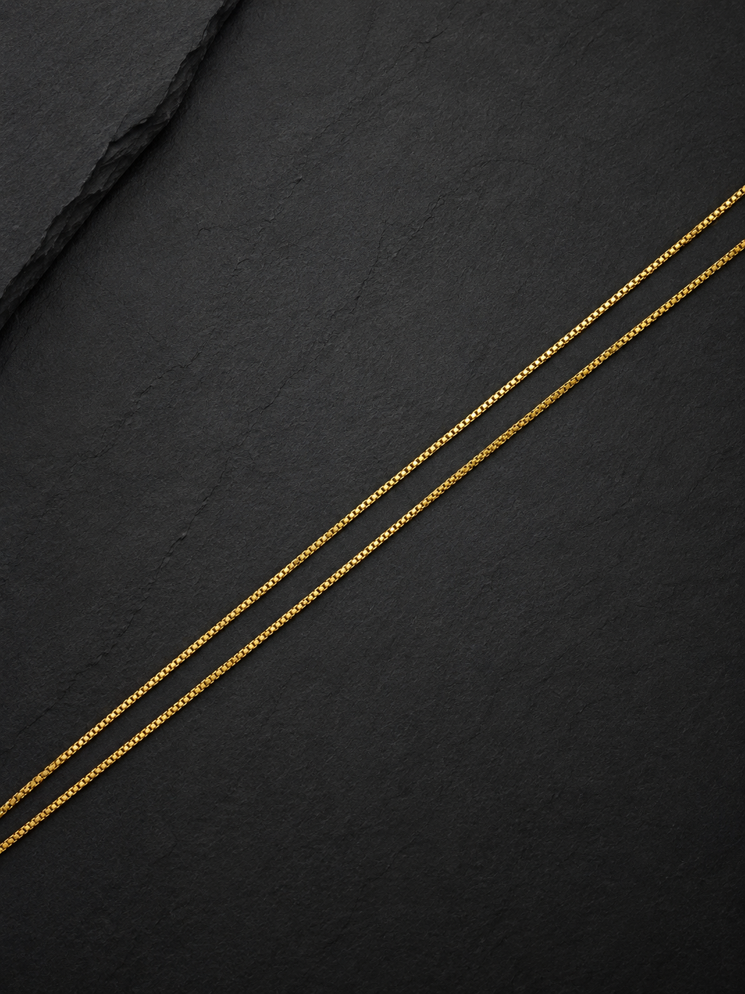 IMPERIAL MINIMAL BOX MICRO GOLD PLATED CHAIN FOR MEN | PREMIUM BRASS BOX CHAIN