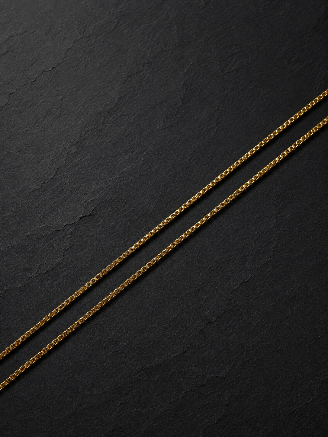 AURA GRID SLIM MICRO GOLD PLATED CHAIN FOR MEN | PREMIUM BRASS GOLD CHAIN