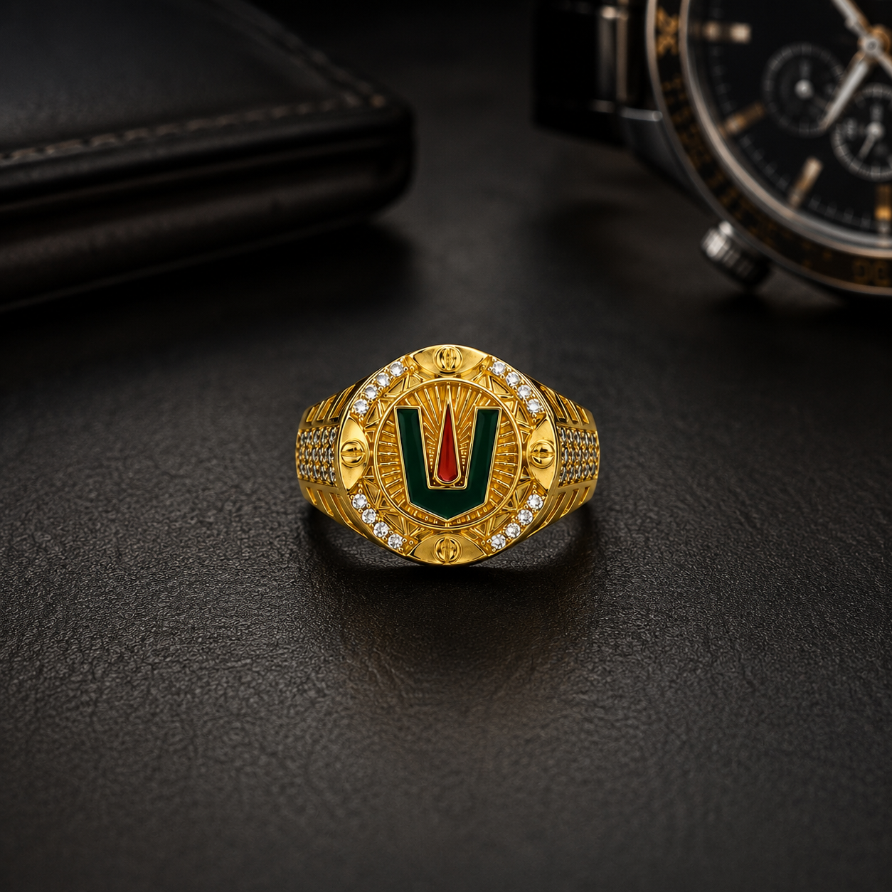 TIRUPATI BALAJI MICRO GOLD PLATED MEN’S RING