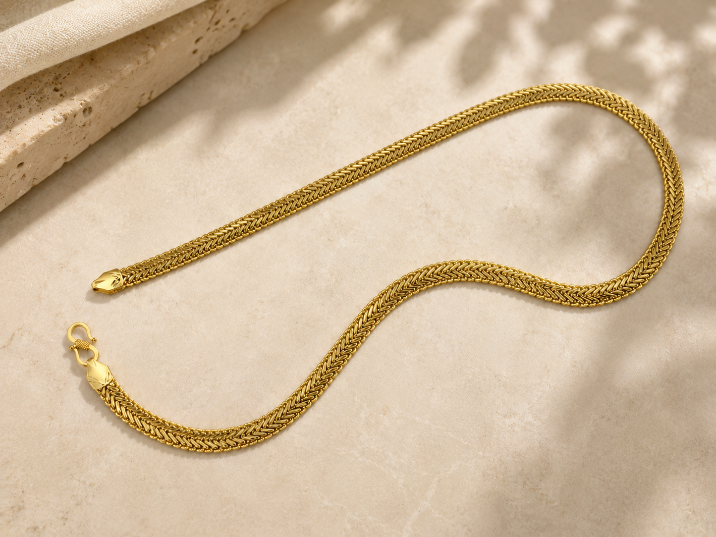 VIPER FLEX GOLD FINISH MEN'S CHAIN