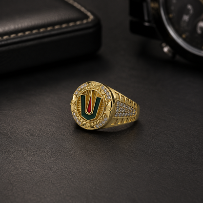 TIRUPATI BALAJI MICRO GOLD PLATED MEN’S RING