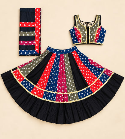 BANDHEJ BANAR – MULTICOLOUR NAVRATRI CHANIYA CHOLI SET FOR WOMEN