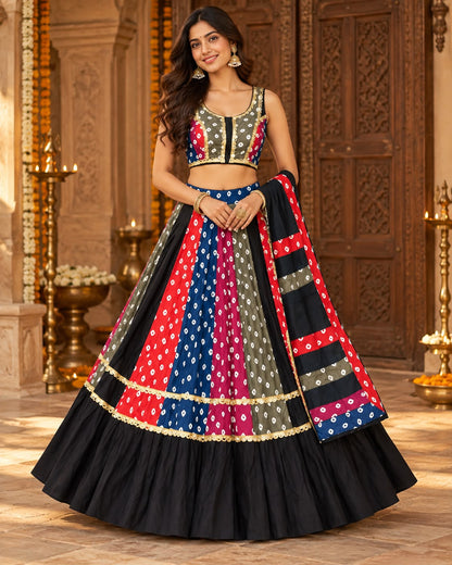 BANDHEJ BANAR – MULTICOLOUR NAVRATRI CHANIYA CHOLI SET FOR WOMEN
