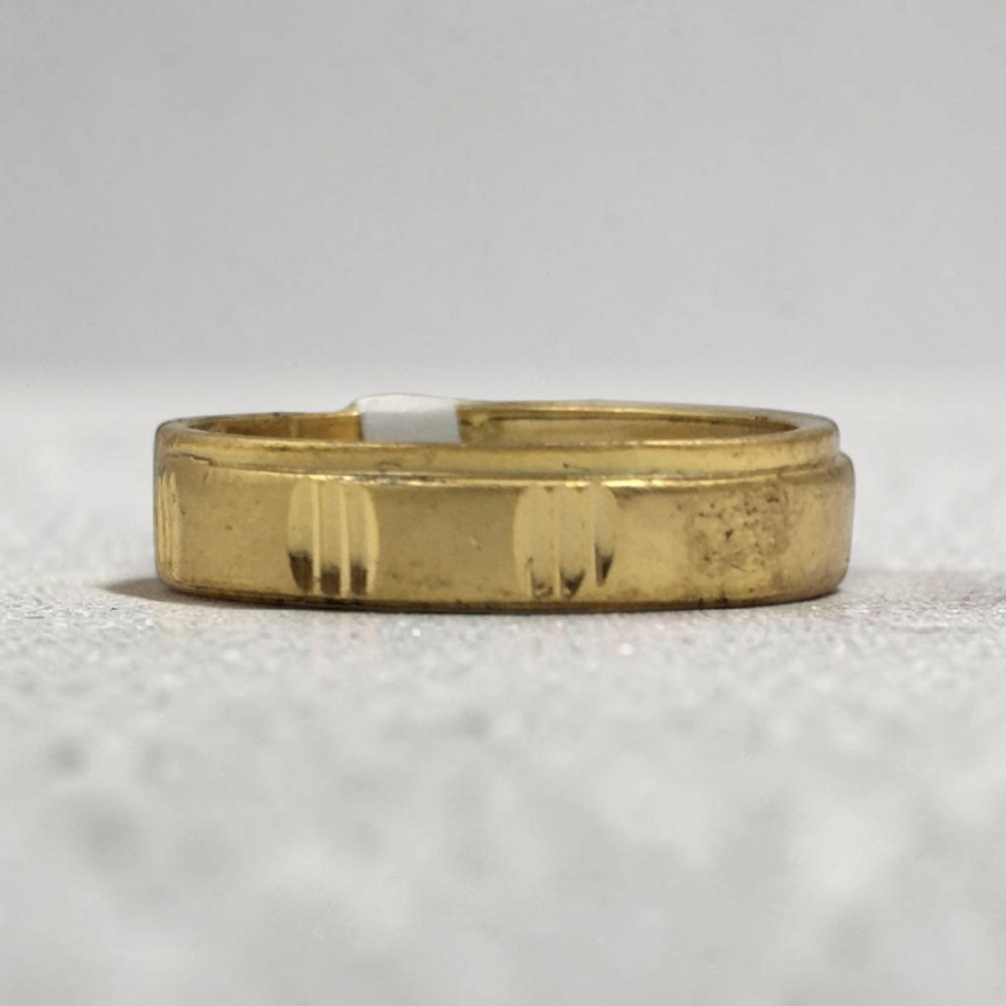 CLASSIC STRIPE GOLD BAND LADIES RING