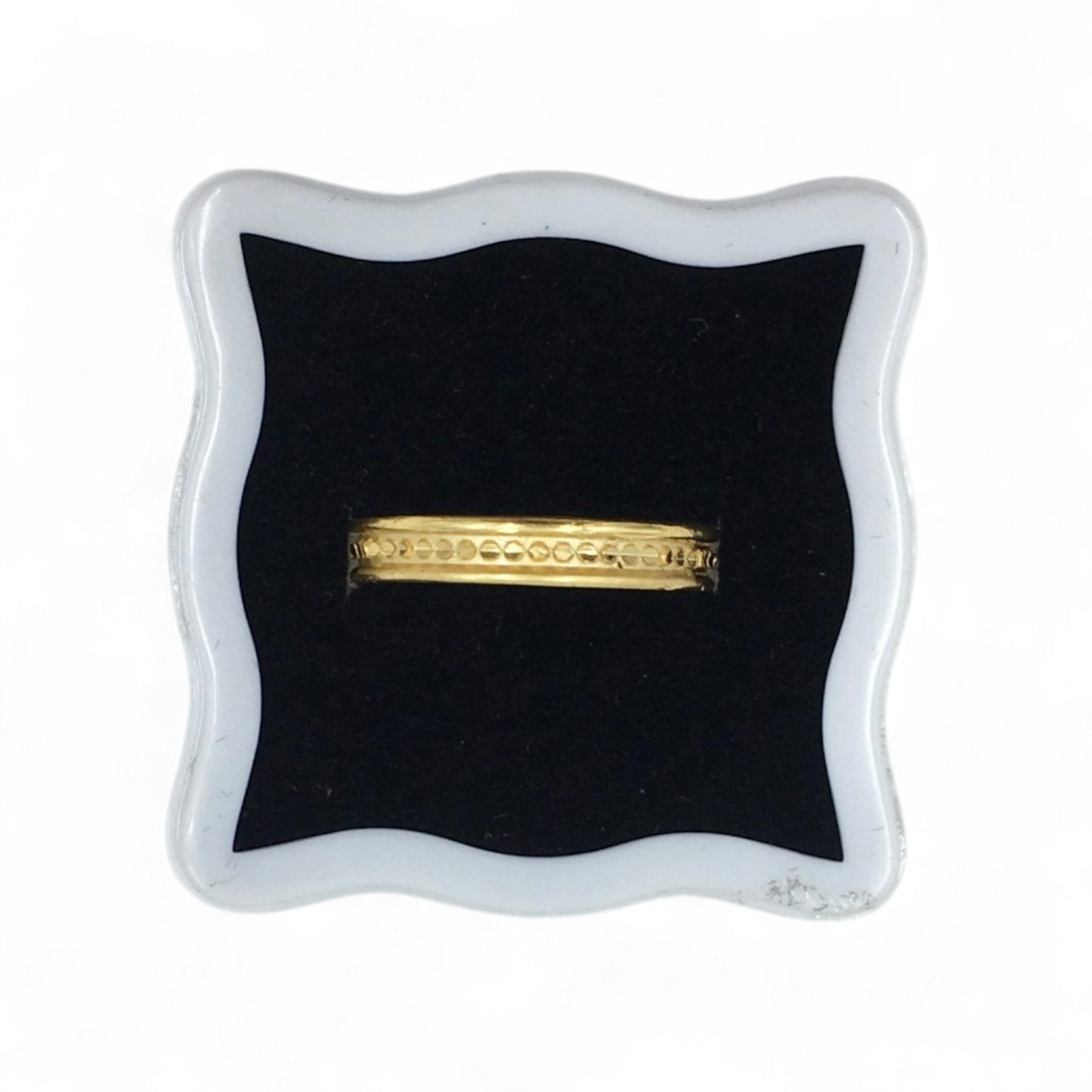 SLIM TEXTURED GOLD RING LADIES RING