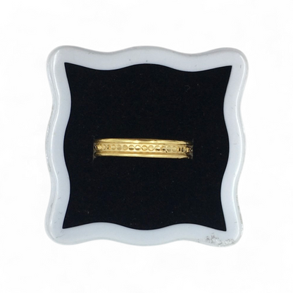 SLIM TEXTURED GOLD RING LADIES RING