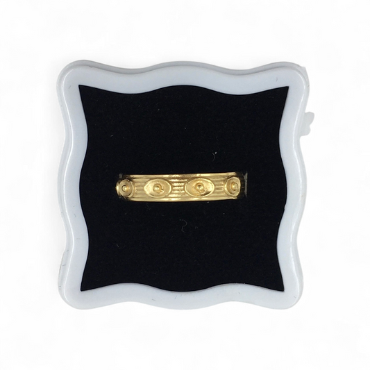 CLASSIC CIRCLE DETAIL GOLD PLATED LADIES RING