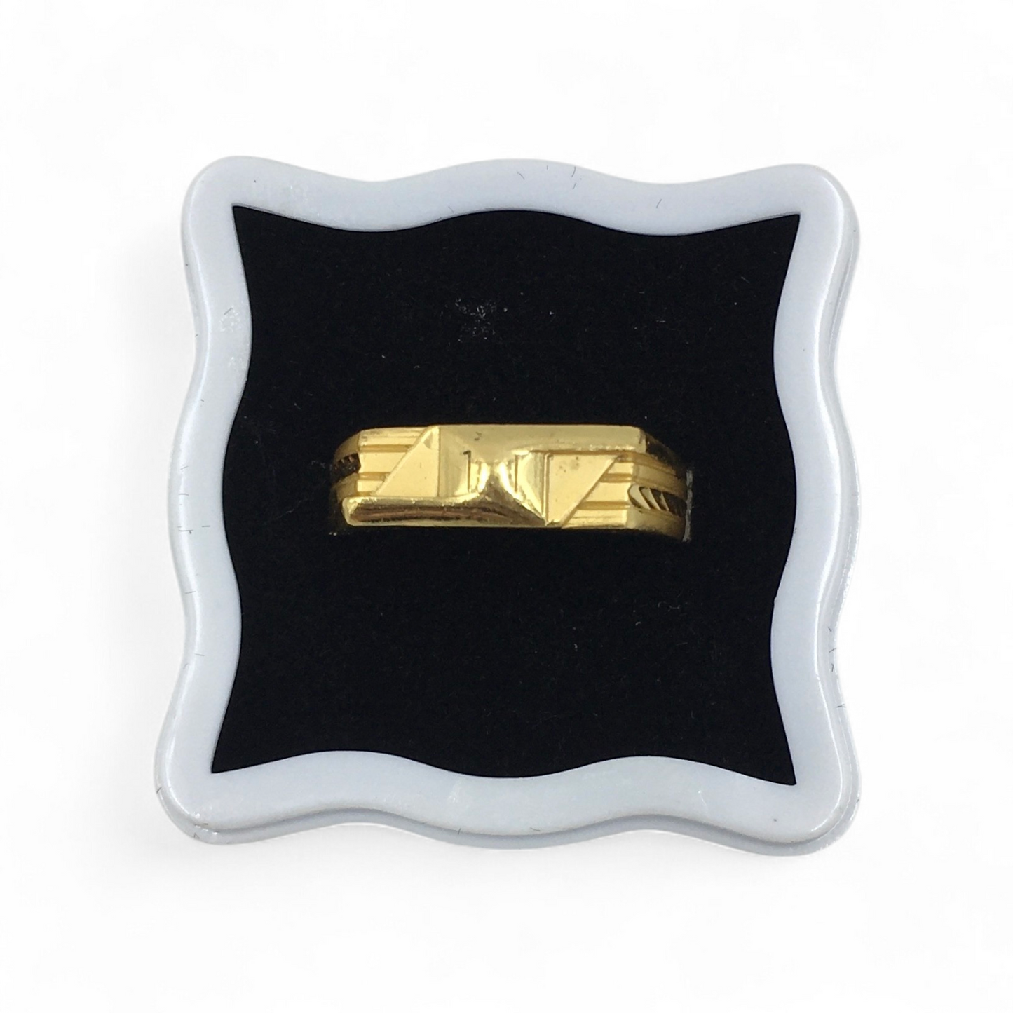 GEOMETRIC BAR GOLD LOOK MEN'S RING