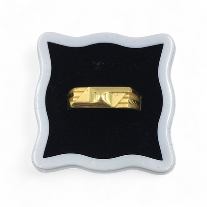 GEOMETRIC BAR GOLD LOOK MEN'S RING