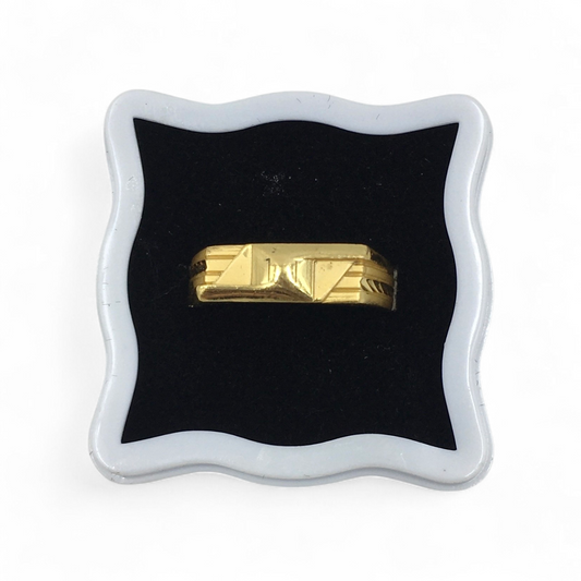 GEOMETRIC BAR GOLD LOOK MEN'S RING