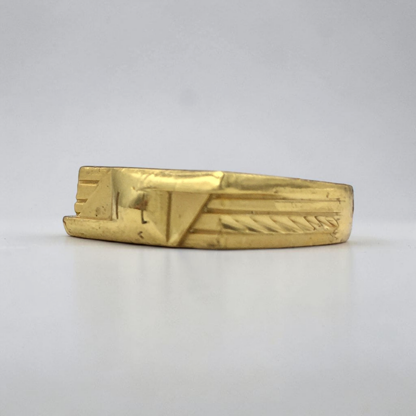 GEOMETRIC BAR GOLD LOOK MEN'S RING