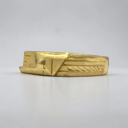 GEOMETRIC BAR GOLD LOOK MEN'S RING