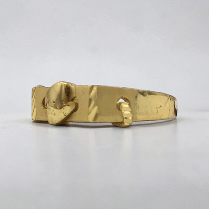 CLASSIC CENTER MOTIF GOLD LOOK MEN'S RING