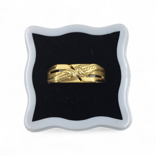 BRAIDED KNOT GOLD LOOK MEN'S RING