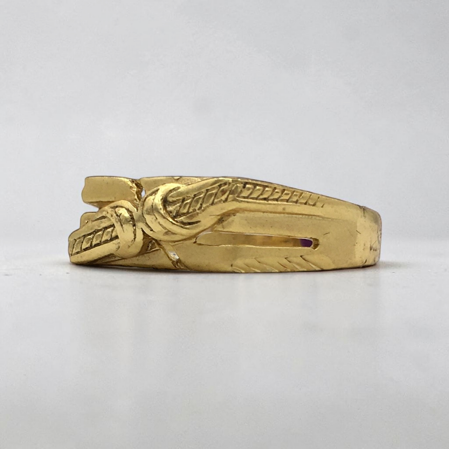 BRAIDED KNOT GOLD LOOK MEN'S RING